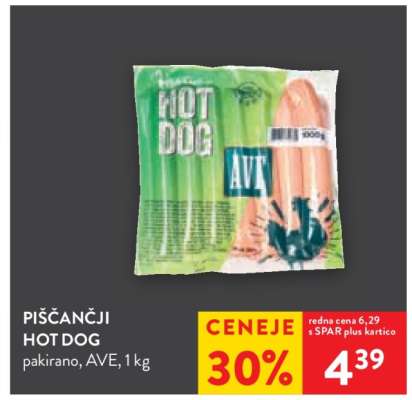PIŠČANČJI HOT DOG