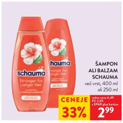 Šampon ali balzam Schauma
