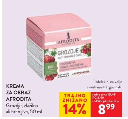 Krema za obraz Afrodita