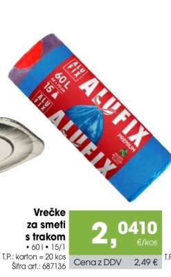 Vrečke za smeti s trakom