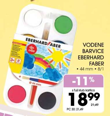 VODENE BARVICE EBERHARD FABER
