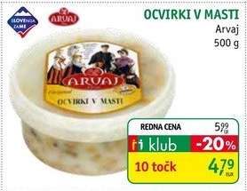 Ocvirki v masti Arvaj 500 g
