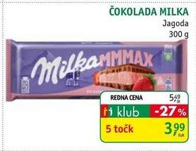Čokolada Milka Jagoda