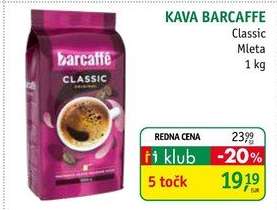 Kava Barcaffè Classic Mleta