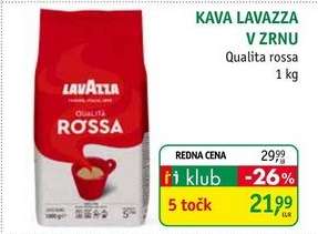 Kava Lavazza v zrnu