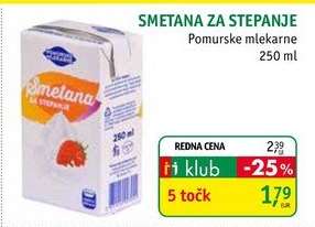 SMETANA ZA STEPANJE