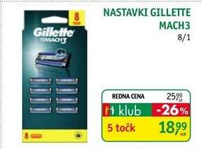 NASTAVKI GILLETTE MACH3