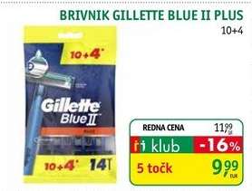 BRIVNIK GILLETTE BLUE II PLUS