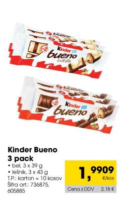 Kinder Bueno 3 pack