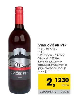 VINO CVIČEK PTP