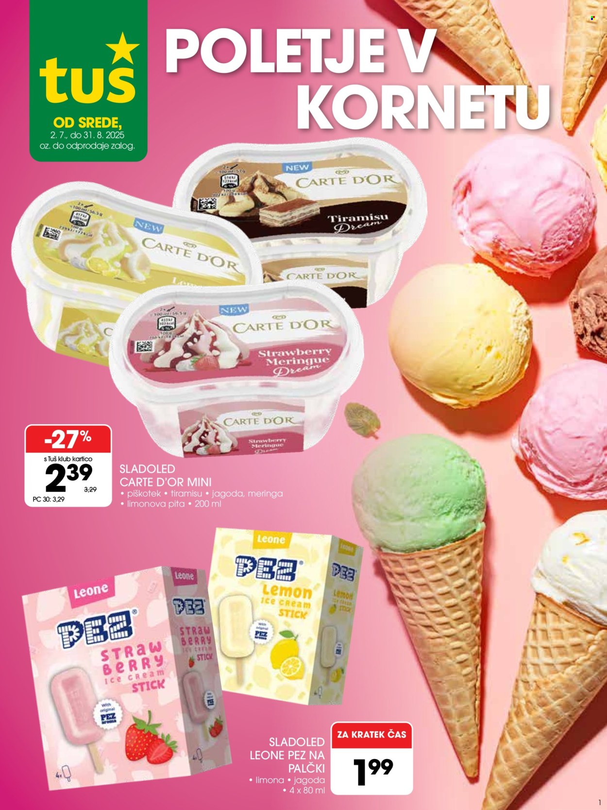Tuš katalog - 02.07.2025 - 31.08.2025. Stran 1