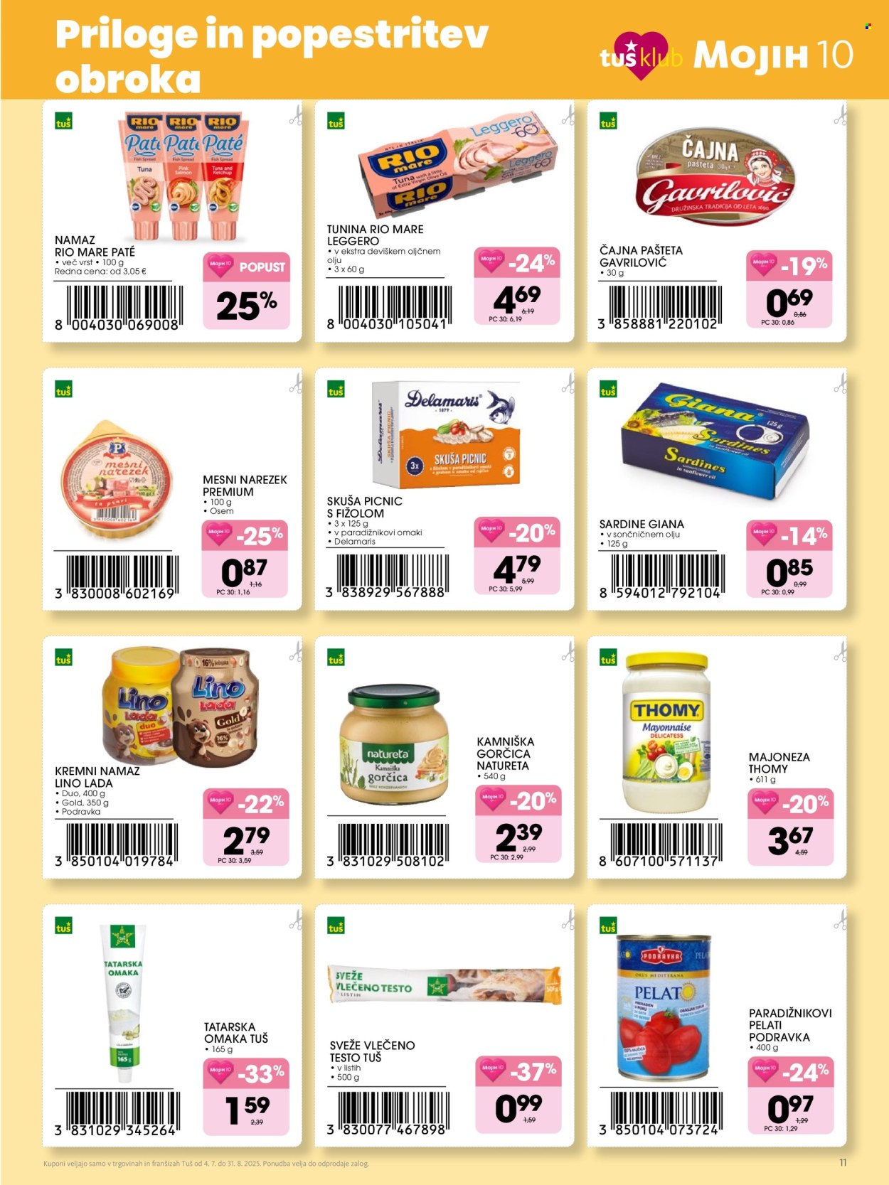 Tuš katalog - 04.07.2025 - 31.08.2025. Stran 11