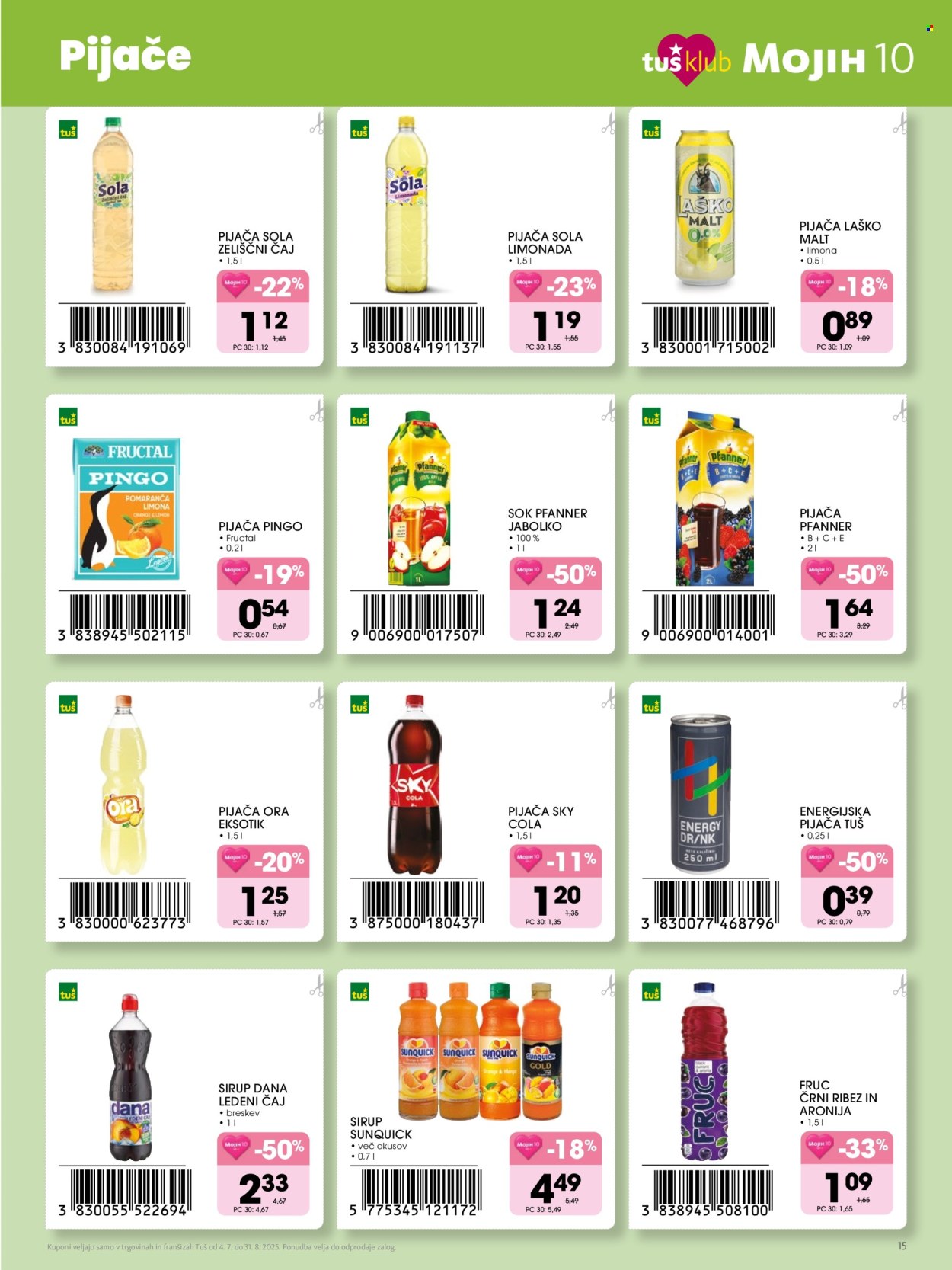 Tuš katalog - 04.07.2025 - 31.08.2025. Stran 15