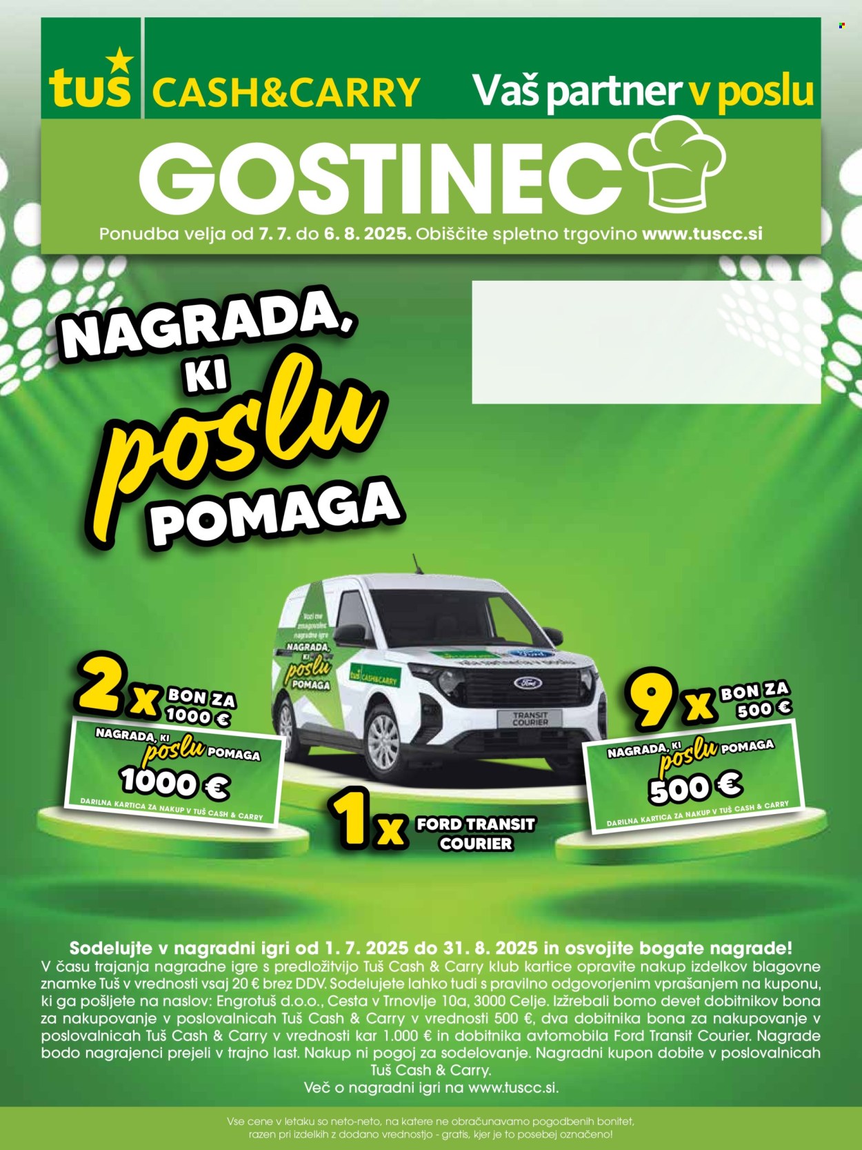 Tuš Cash & Carry katalog - 07.07.2025 - 06.08.2025. Stran 1