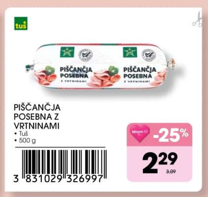 PIŠČANČJA POSEBNA Z VRTNINAMI