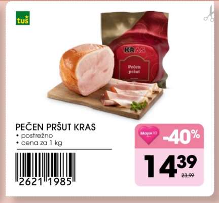 Pečen pršut Kras