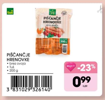 PIŠČANČJE HRENOVKE
