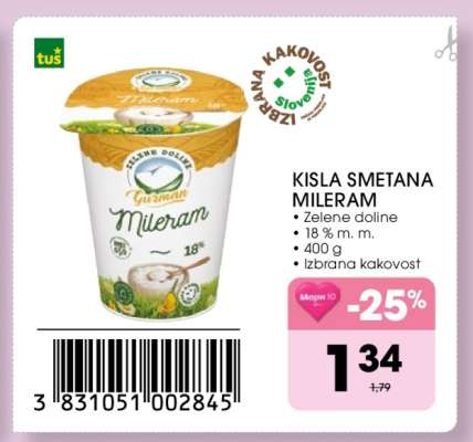 Kisla smetana mileram