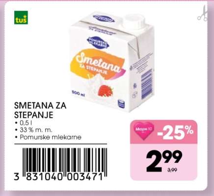 SMETANA ZA STEPANJE