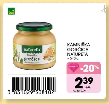 Kamniška gorčica Natureta