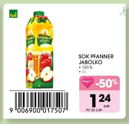 Sok Pfanner Jabolko