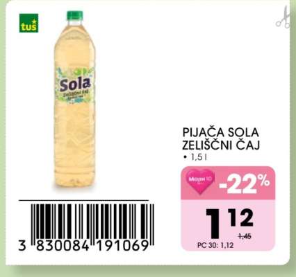 Pijača Sola Zeliščni Čaj
