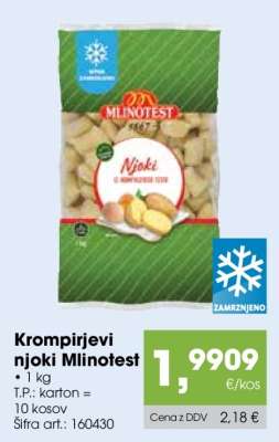 Krompirjevi njoki Mlinotest