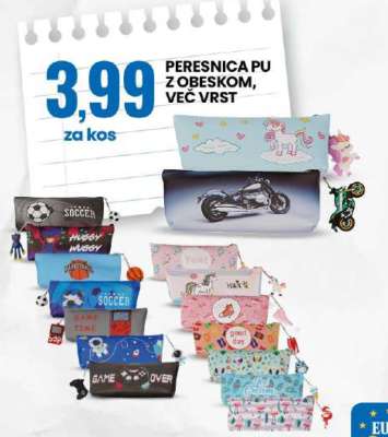 Peresnica PU z obeskom, več vrst