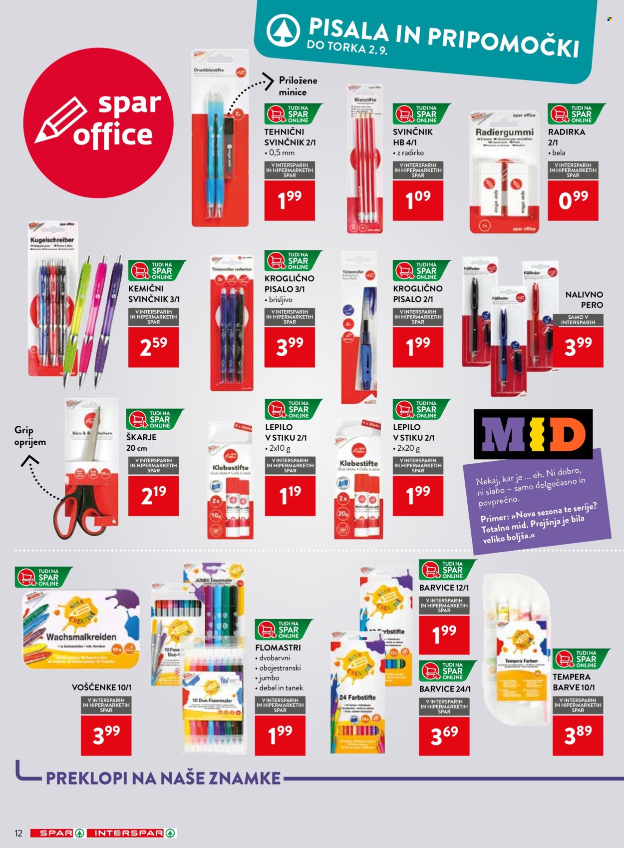 SPAR katalog - 30.07.2025 - 02.09.2025. Stran 12