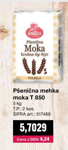 Pšenična mehka moka T 850