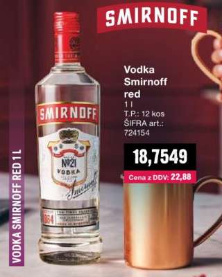 Vodka Smirnoff Red