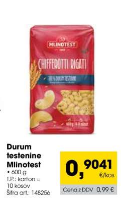 Durum testenine Mlinotest