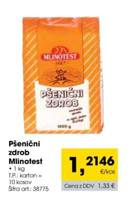 Pšenični zdrob Mlinotest