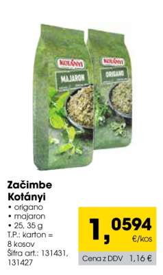 ZAČIMBE KOTANYI