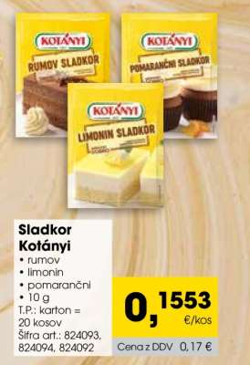 Sladkor Kotányi