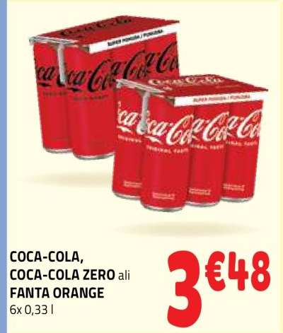 COCA-COLA, COCA-COLA ZERO ali FANTA ORANGE