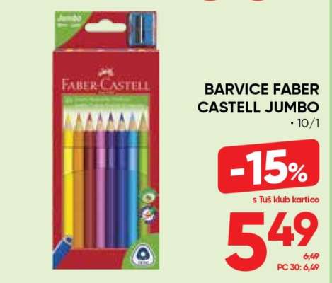 Barvice Faber Castell Jumbo