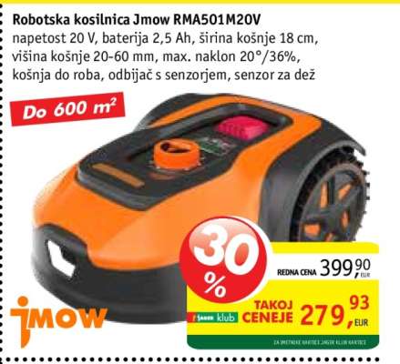 Robotska kosilnica Jmow RMA501M20V