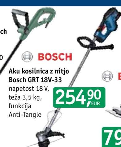 Aku kosilnica z nitjo Bosch GRT 18V-33