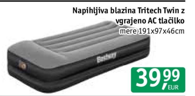 Napihljiva blazina Tritech Twin