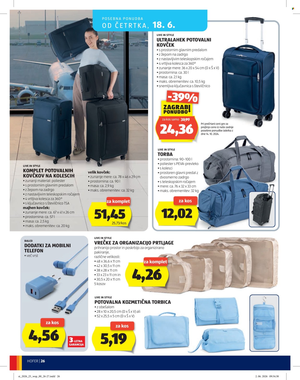 Hofer katalog - 10.06.2026 - 18.06.2026. Stran 26