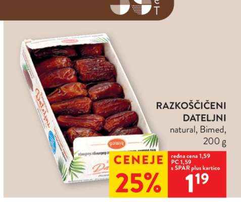 RAZKOŠČIČENI DATELJNI