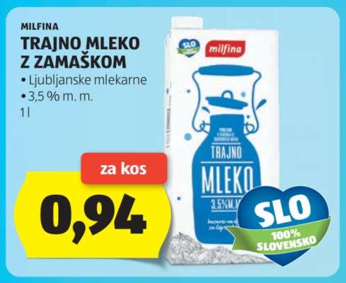 Milfina Trajno Mleko z Zamaškom