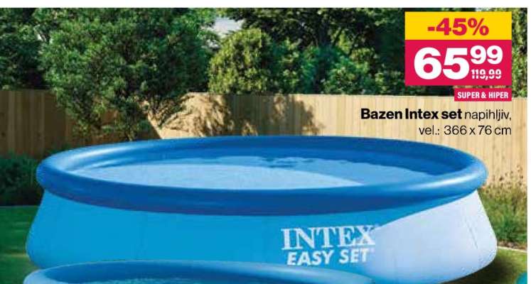 Bazen Intex set
