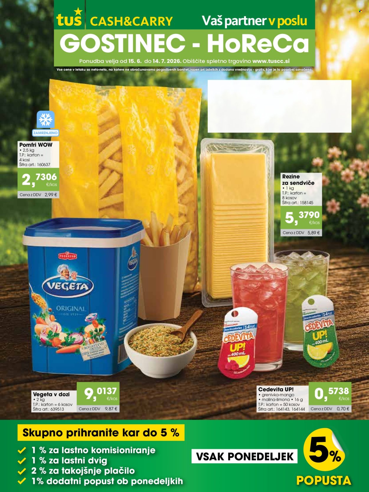 Tuš Cash & Carry katalog - 15.06.2026 - 14.07.2026. Stran 1