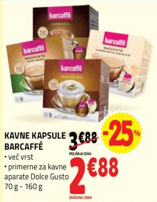 Kavne kapsule Barcaffe