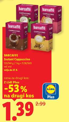 Barcaffe Instant Cappuccino