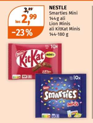 NESTLE Smarties Mini, Lion Minis, KitKat Minis
