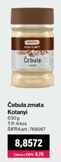 Čebula zrnata Kotanyi