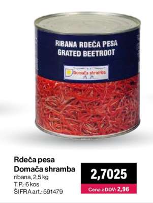 Rdeča pesa Domača shramba